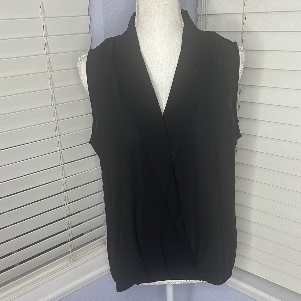 J. Jill Black Sleeveless Blouse